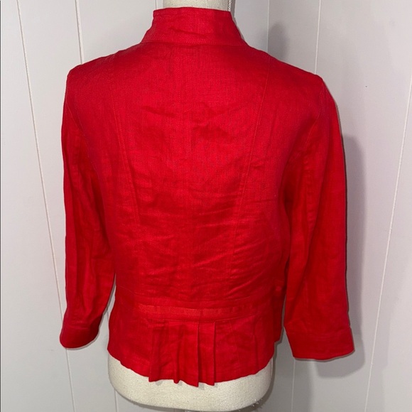 Multiples Vibrant Red Utility Jacket - Picture 4 of 7